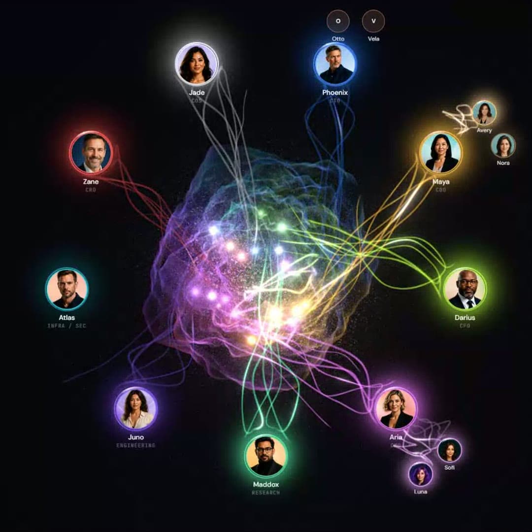 The Living Fabric: AI employees around the intelligence core